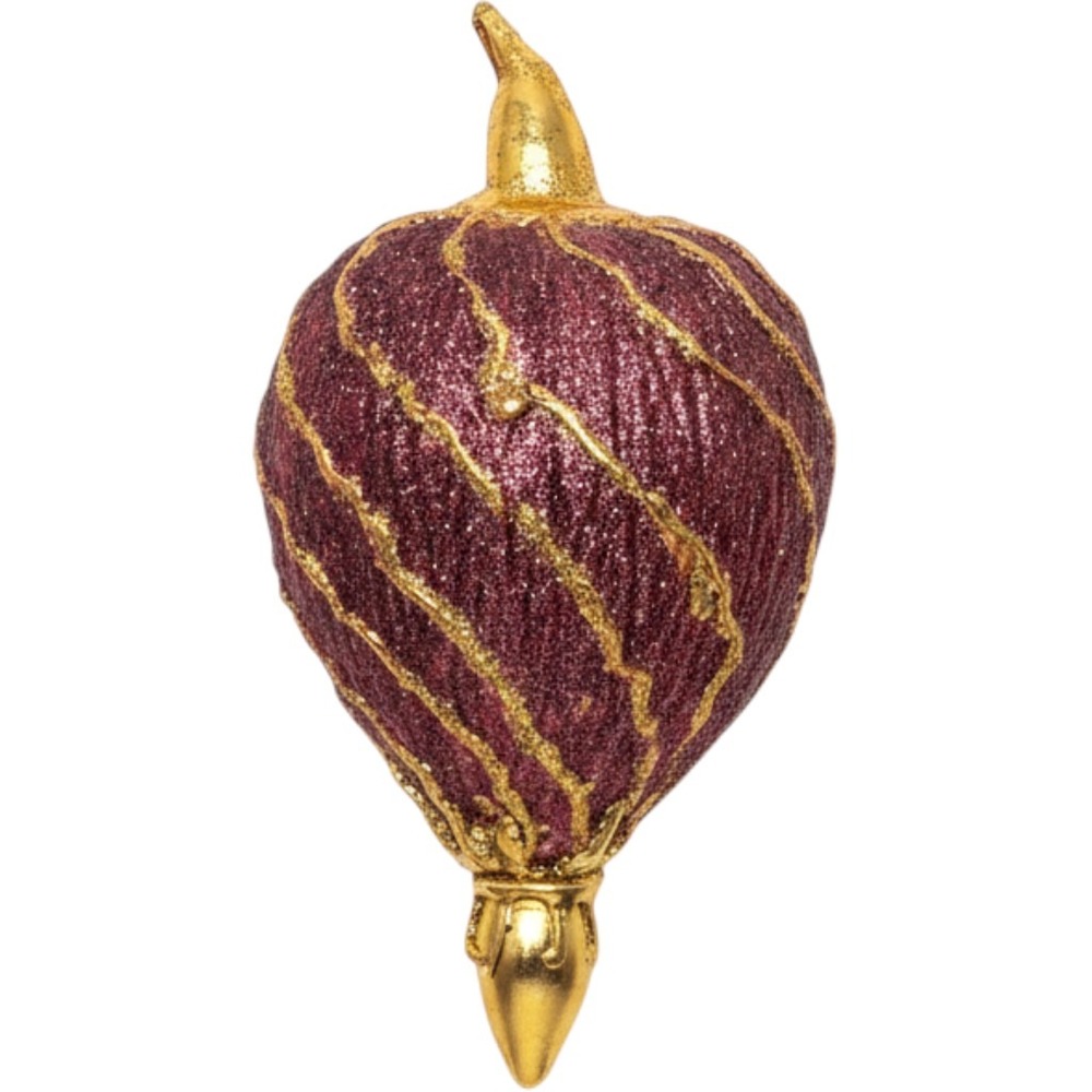 Vintage 1997 The Christmas Collection Glitter Teardrop Ornament nostalgic
